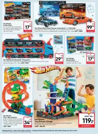 Maximarkt Flugblatt Seite 34: Hot Wheels F1 10er-Pack €17,99, Hot Wheels 2in1 Rennbahn-Transporter €29,99