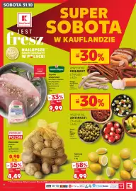 Kaufland gazetka tydzień 44 Strona 18: Szynka wieprzowa bez kości K-Stoisko Mięsne €9,99, Cytryny luzem €4,99