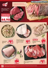 Kaufland gazetka tydzień 44 Strona 25: Flaki wołowe gotowane €14,99, Skrzydła z polskiego kurczaka €6,99