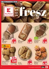 Kaufland gazetka tydzień 44 Strona 30: Chleb typu włoskiego €3,49, Chleb żytni BIO na zakwasie €3,39