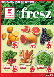 Kaufland gazetka tydzień 44 Strona 4: Grejpfruty czerwone €5,99, Włoszczyzna polska €5,99
