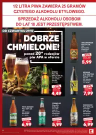 Kaufland gazetka tydzień 44 Strona 54: Piwo Żywiec APA €4,49, Piwo Cornelius Hazy APA €5,99