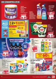 Kaufland gazetka tydzień 44 Strona 58: Ręcznik papierowy Maxi Turbo Velvet €14,99, Płyn do płukania Perwoll Renew €18,99