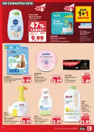 Kaufland gazetka tydzień 44 Strona 60: Pianka do kąpieli Hipp €12,99, Szampon łagodny Nivea Baby €9,99