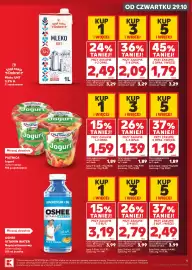 Kaufland gazetka tydzień 44 Strona 9: Mleko UHT Stąd takie Dobre! 3,2% €1,79, Jogurt truskawkowy Piątnica €1,19