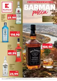 Kaufland gazetka | Alkohole Strona 1: Wódka Żubrówka €23,99, Whiskey Jack Daniel's €104,90