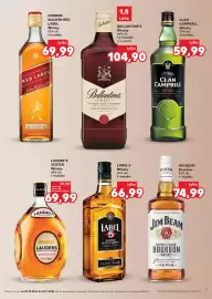 Kaufland gazetka | Alkohole Strona 11: Burbon Jim Beam €74,99, Whisky Clan campbell €59,99