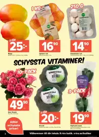 Coop Extra reklamblad vecka 45 Sida 2: Apelsiner i nät €16,90, Rosor 10-pack €49,90