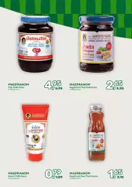 Amazing Oriëntal folder Pagina 33: Maepranom sweet and sour plum sauce €1,65, Maepranom thai chilli paste €4,95
