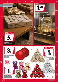 Woolworth Prospekt Seite 5: Teelichter €5,00, Weihnachtskugel €1,00