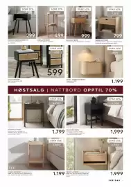 Skeidar kundeavis uke 44 Side 9: FORMA NATTBORD/SIDEBORD €299,00, SANDRA NATTBORD €799,00