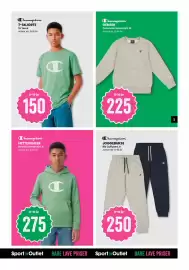 Sport Outlet kundeavis uke 44 Side 5: Champion Joggebukse €250,00, Champion Hettegenser €275,00