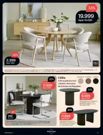 Møbelringen kundeavis Side 13: Chiba spisebord inkl 2 ileggsplater €11.999,00, PBJ Designhouse Spisestol €19.999,00