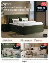 Møbelringen kundeavis Side 17: North Beds Maemo Loungeseng €19.999,00, North Living Maemo sovesofa €11.999,00