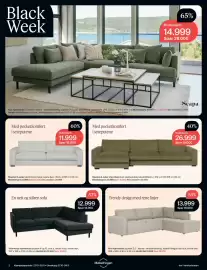 Møbelringen kundeavis Side 2: Maemo 3-seter tekstill Karat natur €11.999,00, Alva hjørnesofa €13.999,00