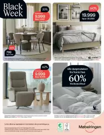 Møbelringen kundeavis Side 24: Svane Nova Kontinentalseng €19.999,00, Chiba spisebord inkl 2 ileggsplater €9.999,00