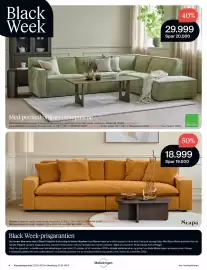 Møbelringen kundeavis Side 4: Stordal Bormio hjørnesofa €29.999,00, Scapa Grande 3-seter XL tekstil Jump honey €18.999,00