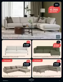 Møbelringen kundeavis Side 5: Edge hjørnesofa €16.999,00, Jasper Pluss 4-seter tekstil Tonje krem €12.999,00