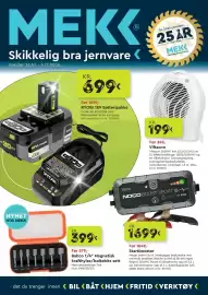Mekk kundeavis Side 1: Bahco 1/4" Magnetisk krafthylse/boltebits sett €399,00, Noco Boost Sport €1.699,00