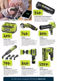 Mekk kundeavis Side 5: Ryobi Batteri og Powerbank 4V €249,00, Ryobi Stiftemaskin 4V €1.299,00