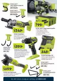 Mekk kundeavis Side 6: Ryobi Deltasliper 18V €649,00, Ryobi bor/skrutrekker €1.399,00