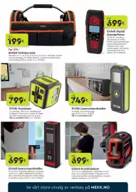 Mekk kundeavis Side 7: Ryobi krysslaser €799,00, Ryobi laseravstandsmåler €749,00