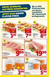 Billa Flugblatt woche 44 Seite 9: MEHR AUSWAHL ALS BEIM DISKONTER. JETZT ZUM IMMER CLEVER PREIS. Bis zu 200 Fleischartikel