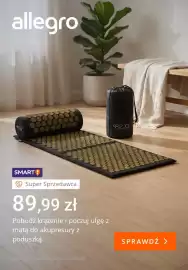 Allegro gazetka tydzień 44 Strona 1: Mata do akupresury z poduszką 4FIZJO €89,99