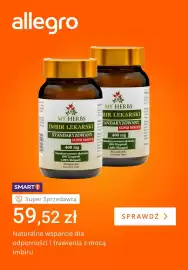 Allegro gazetka tydzień 44 Strona 2: Imbir lekarski standaryzowany super mocny My Herbs 2-pak €59,52