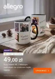 Allegro gazetka tydzień 44 Strona 4: Duży kubek Xxl z własnym nadrukiem na ulubione ciepłe napoje €49,00