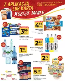 Społem Częstochowa gazetka tydzień 44 Strona 1: Ciastka Oreo €3,99, Woda Żywiec Zdrój €1,99
