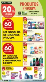 Folheto Pingo Doce semana 44 Página 44: Amaciador comfort essência azul €4,49, Limpa máquinas da roupa xau €3,99