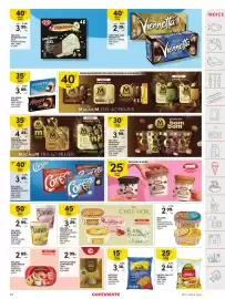 Folheto Continente semana 44 Página 33: Gelado continente pêssego e framboesa €2,89, Gelado ola frutos exóticos €2,99