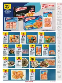 Folheto Continente semana 44 Página 5: Até 25% Sobre PVPR NO MARISCO ULTRACONGELADO DA MARCA PESCANOVA PESCANOVA Camarão de