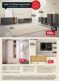 XXXLutz Prospekt woche 44 Seite 10: HOM'IN Garderobenschrank €279,00, Novel Kommode €149,00
