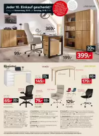 XXXLutz Prospekt woche 44 Seite 14: LINEA NATURA SCHREIBTISCH €179,00, 6 DREHSTUHL novel €129,00