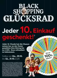 XXXLutz Prospekt woche 44 Seite 2: XOQ Restau BLACK SHOPPING GLÜCKSRAD Jeder 10. Einkauf geschenkt!" Jeder 10. Kunde hat die
