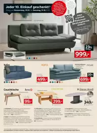 XXXLutz Prospekt woche 44 Seite 6: Xora novel €699,00, SCHLAFOFA €999,00