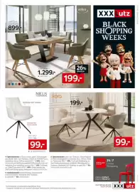 XXXLutz Prospekt woche 44 Seite 9: XORA ESSTISCH €99,00, Voleo 4 ECKBANK €899,00