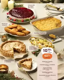 Folheto Continente | O Natal servido ao nosso jeito Página 5: Rissóis de Camarão Empada de Peru e Castanhas Cheesecake de