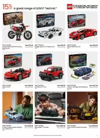 Myer catalogue Page 5: 15% off A great range of LEGO® Technic* LEGO TECHNIC 10+ 42238 457 pcs LEGO TECHNIC 10+ 2254 805 p