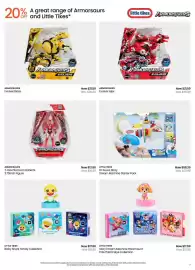 Myer catalogue Page 9: and Little Tikes* 20% A great range of Armorsaurs little tikes ARMORSAURS ARMORSAURS Evolver Blaze