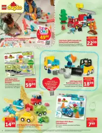 Interspar Flugblatt Seite 2: LEGO Duplo 10473 Löschauto mit Schlauch und Feuerwehrmann €22,99