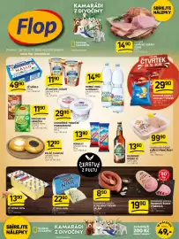 Flop leták týden 44 Strana 1: Madeta jihoceske maslo €49,90, Krahulík Vepřové ocásky uzené €14,90