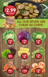 Spudshed catalogue week 44 Page 4: Cabbage €3,00, Brown Onion 2kg Bag €5,00
