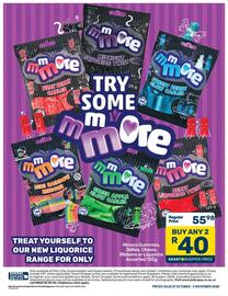 Pick n Pay catalogue week 44 Page 2: M 2 more FIZZY BERRY CABLES more MINI RAINBOW RIBBONS 12 AXE 2 more MIDNIGHT Cre Cre