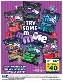 Pick n Pay catalogue week 44 Page 2: M 2 more FIZZY BERRY CABLES more MINI RAINBOW RIBBONS 12 AXE 2 more MIDNIGHT Cre Cre