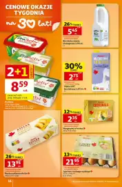 Auchan gazetka tydzień 44 Strona 16: Mleko UHT bez laktozy 1,5% tł. €2,75, Margaryna w kostce €2,35