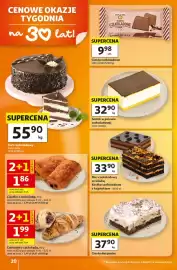 Auchan gazetka tydzień 44 Strona 20: Sernik w polewie czekoladowej €32,90, Mus czekoladowy ze śliwką €33,90