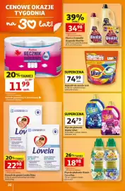 Auchan gazetka tydzień 44 Strona 32: Kapsułki do prania Vizir €74,99, Płyn do płukania tkanin Coccolino €18,98